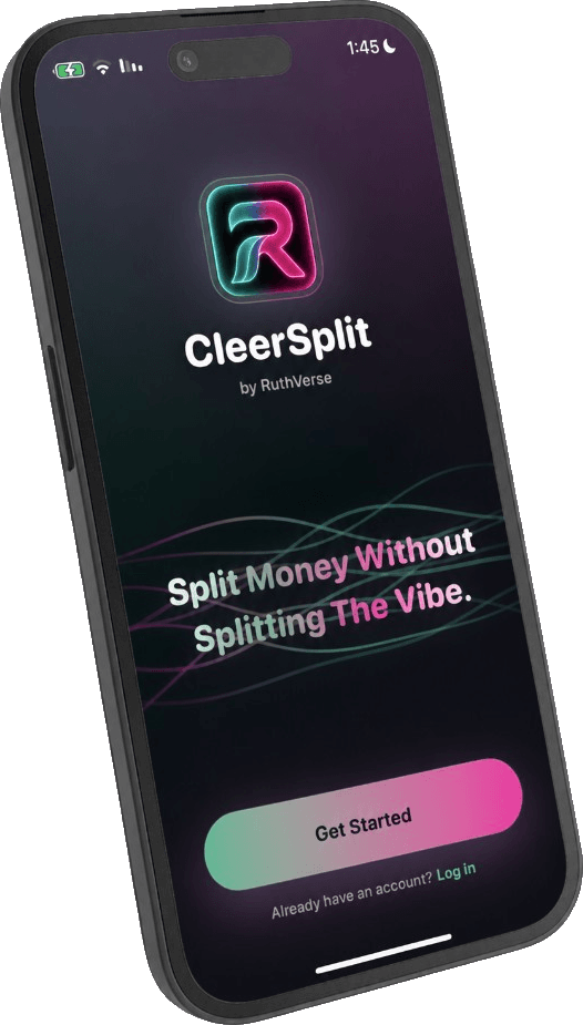 CleerSplit on iPhone — split shared expenses without splitting the vibe